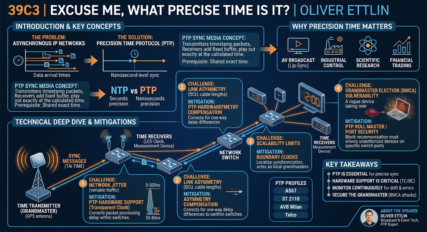Visual summary for Excuse me, what precise time is It? by Oliver Ettlin