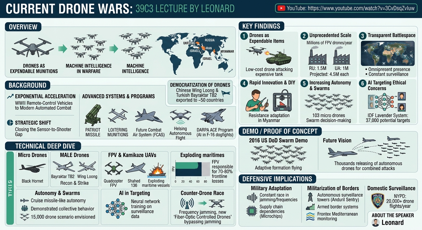 Visual summary for Current Drone Wars by Leonard