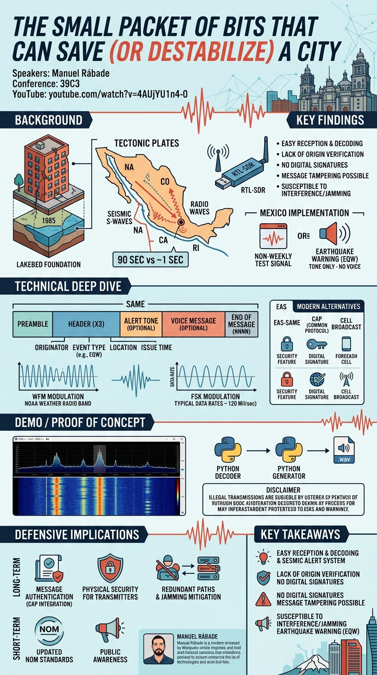 Visual summary for The Small Packet of Bits That Can Save (or Destabilize) a City by Manuel Rábade