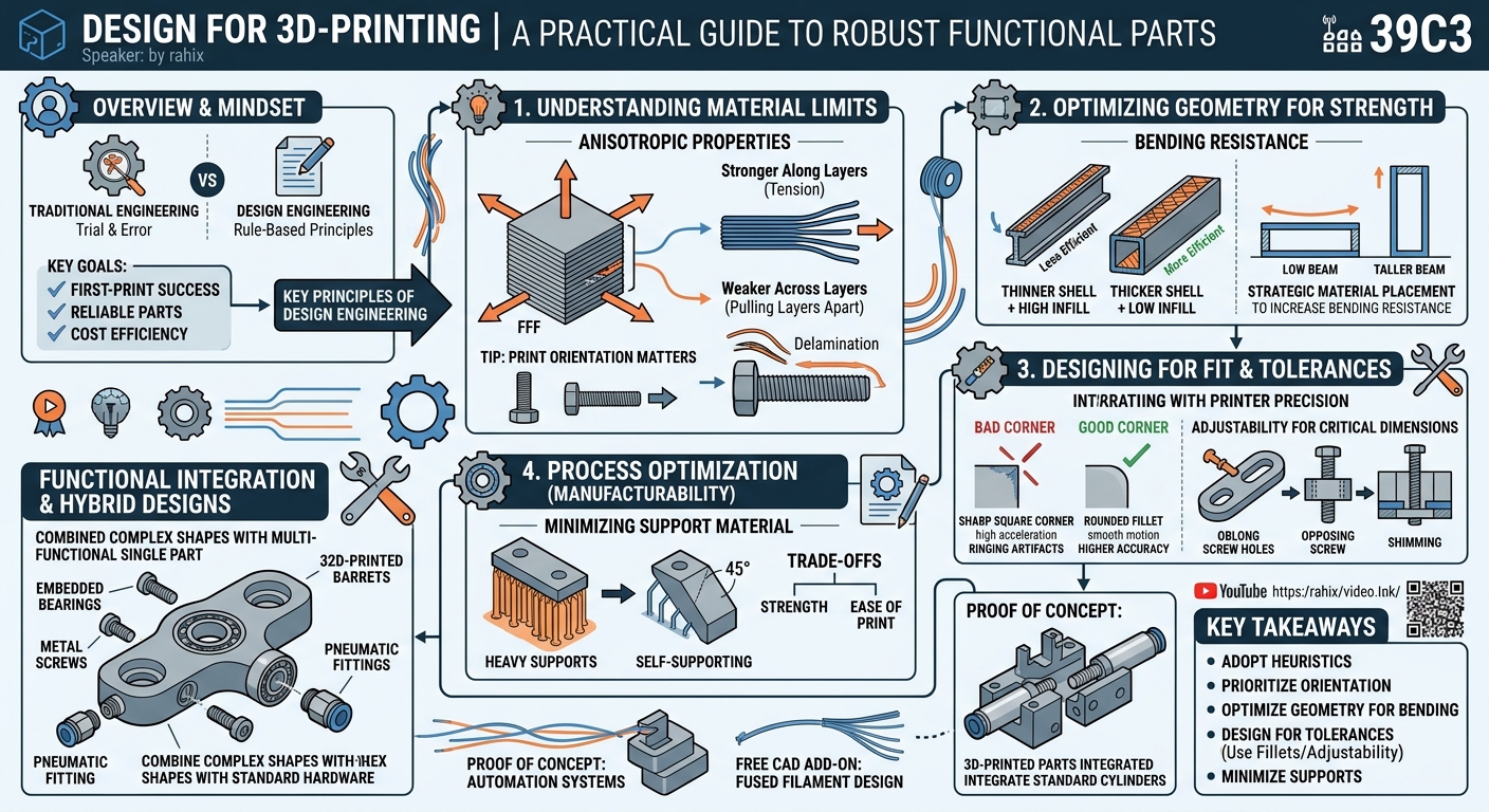 Visual summary for Design for 3D-Printing by rahix