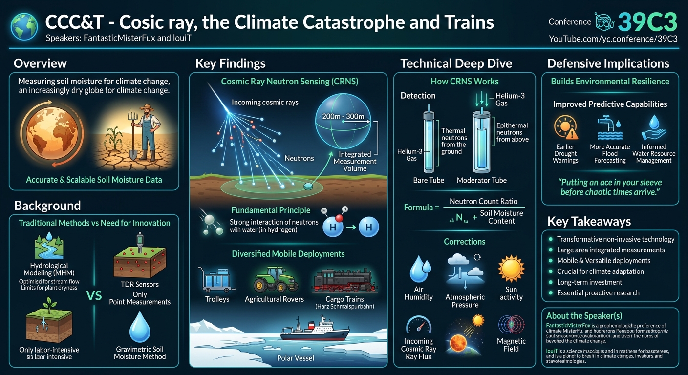 Visual summary for CCC&T - Cosmic ray, the Climate Catastrophe and Trains. by FantasticMisterFux, louiT