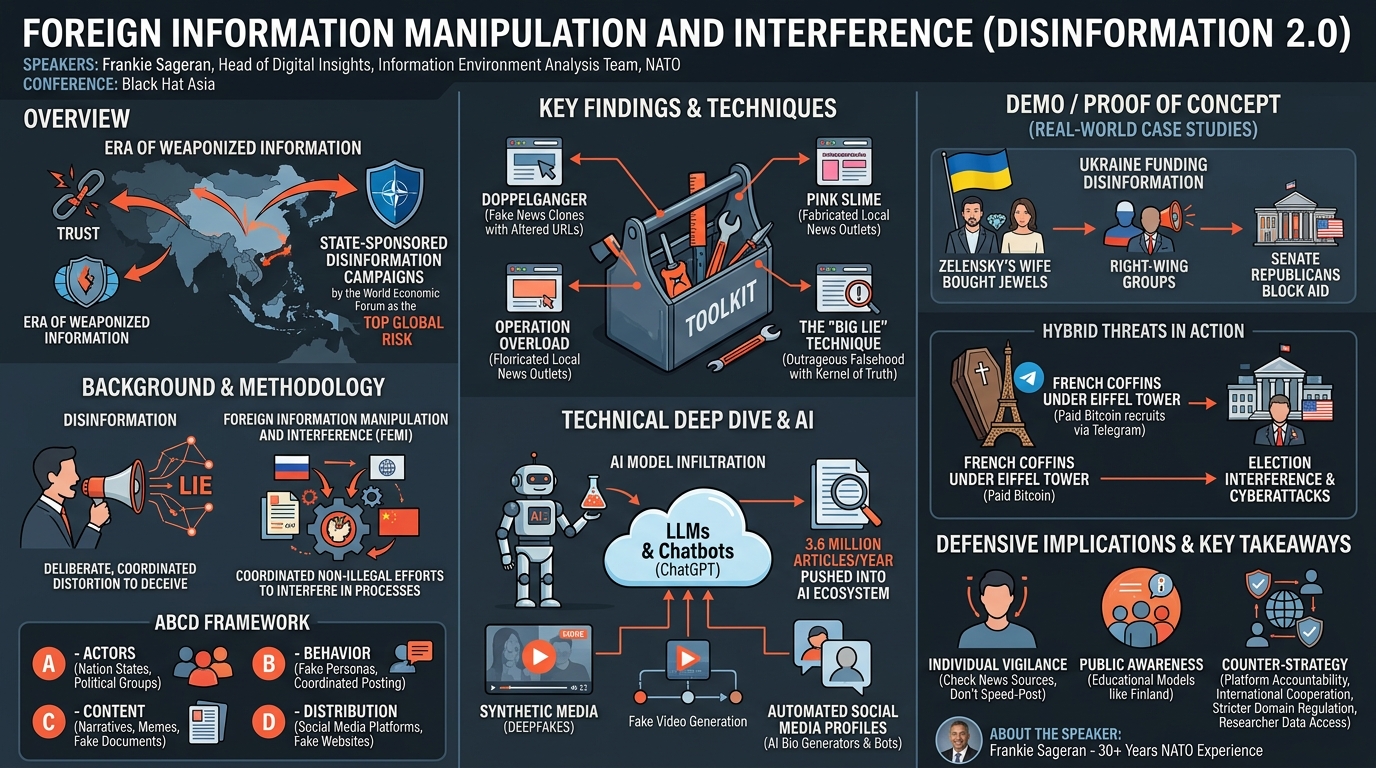 Visual summary for Foreign Information Manipulation and Interference (Disinformation 2.0)