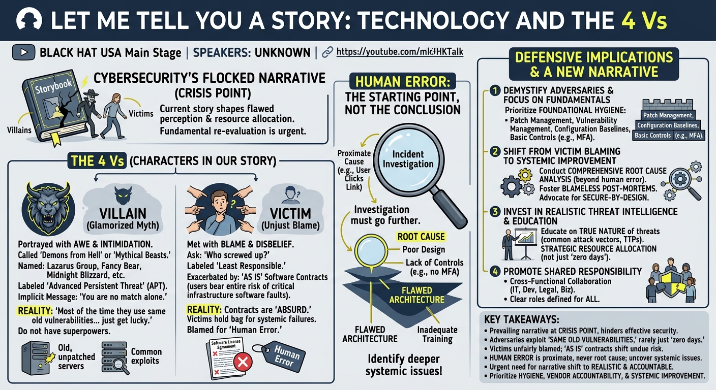 Visual summary for Main Stage: Let Me Tell You a Story: Technology and the 4 Vs by Unknown