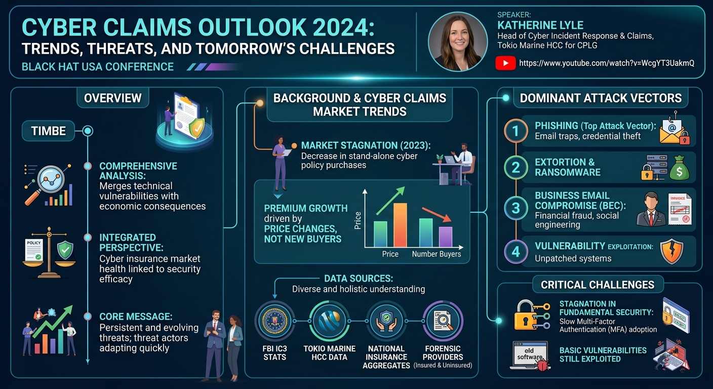 Visual summary for Cyber Claims Outlook 2024: Trends, Threats, and Tomorrow's Challenges by Unknown
