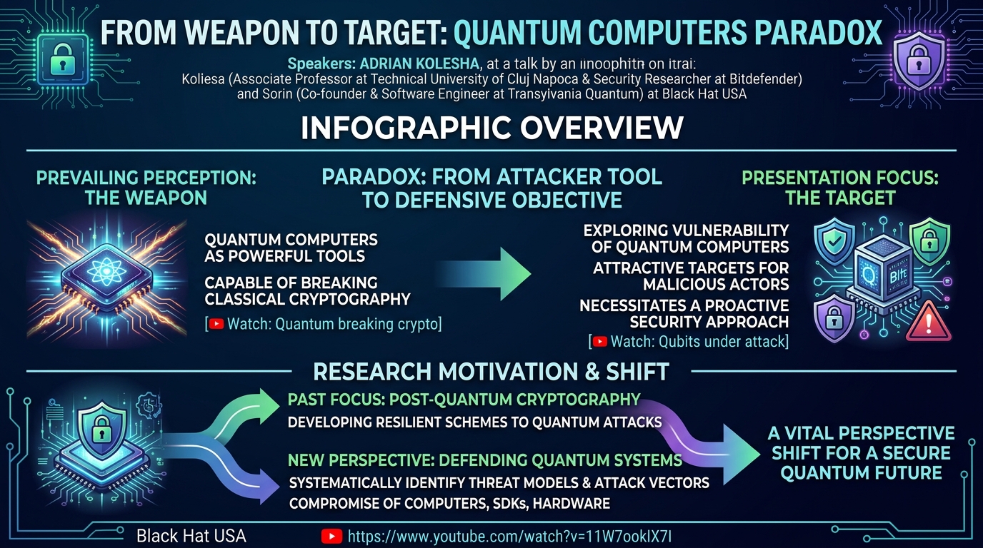 Visual summary for From Weapon to Target: Quantum Computers Paradox by Unknown