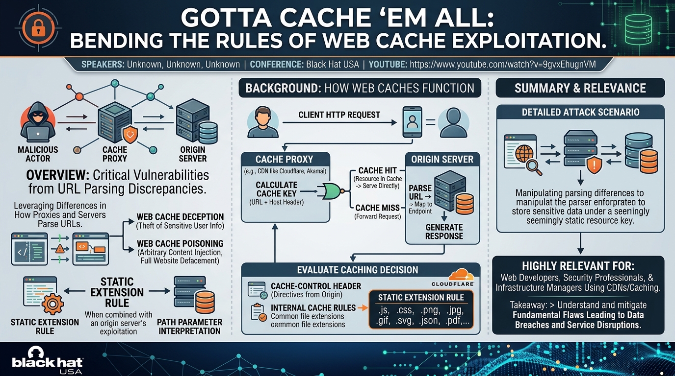 Visual summary for Gotta Cache Em All: Bending the Rules of Web Cache Exploitation by Unknown