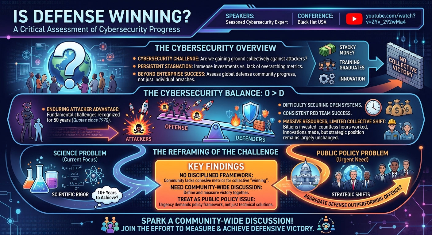 Visual summary for Is Defense Winning? by Unknown