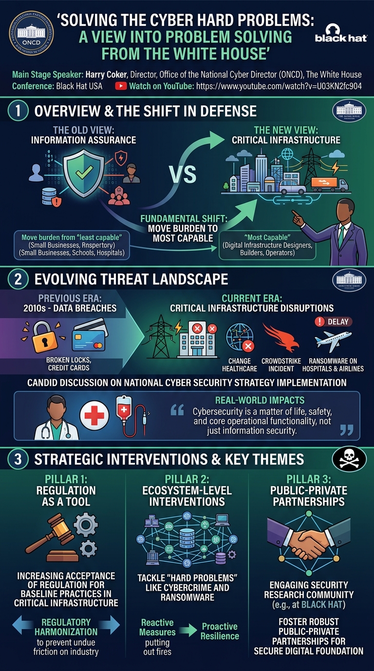 Visual summary for Main Stage: Solving the Cyber Hard Problems: A View into Problem Solving from the White House by Unknown