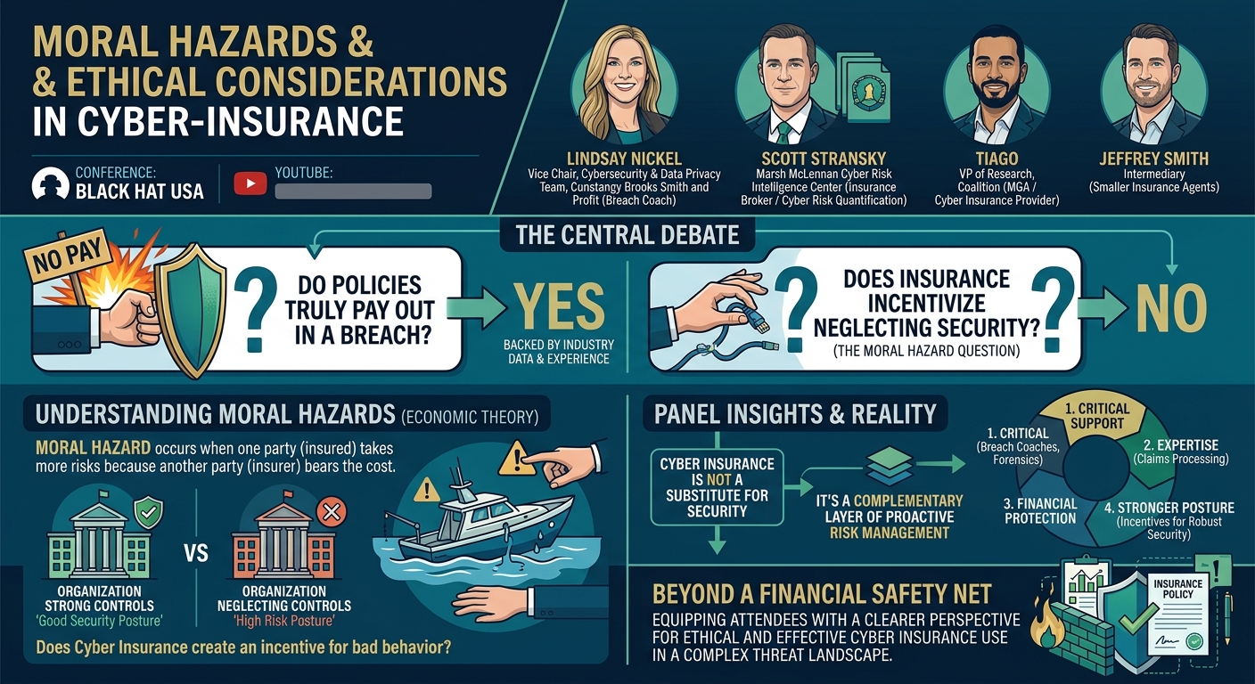 Visual summary for Moral Hazards and Ethical Considerations in Cyber-Insurance by Unknown