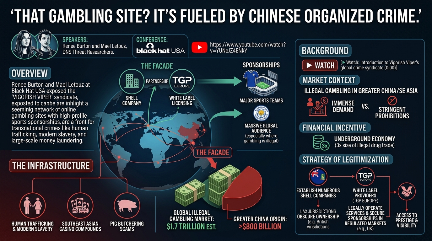 Visual summary for That Gambling Site? It's Fueled by Chinese Organized Crime by Unknown