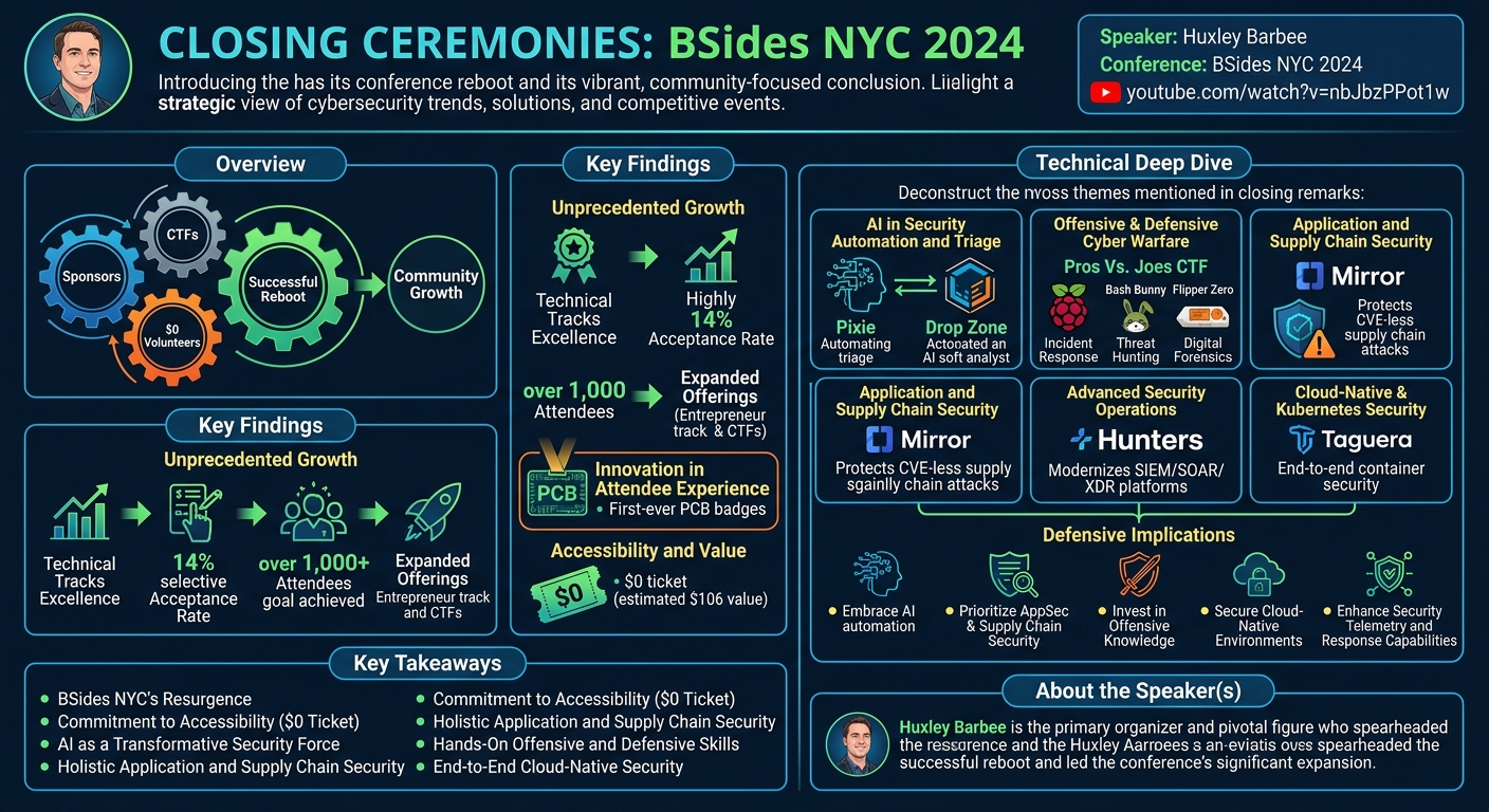 Visual summary for Closing Ceremonies by Huxley Barbee