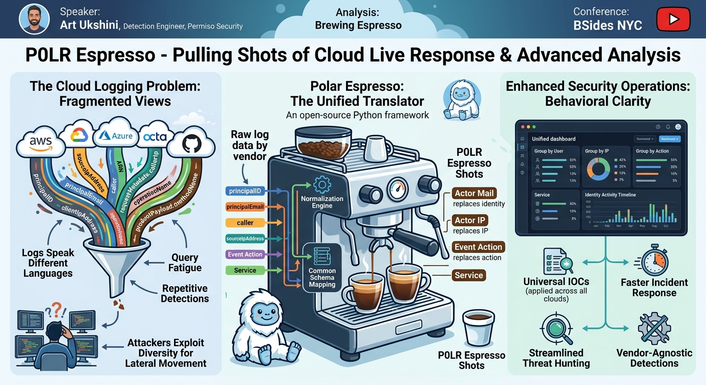 Visual summary for P0LR Espresso - Pulling Shots of Cloud Live Response & Advanced Analysis by Art Ukshini