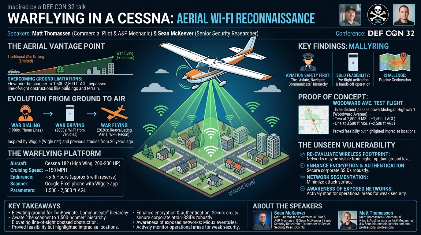Visual summary for Warflying in a Cessna by Matt Thomassen, Sean McKeever
