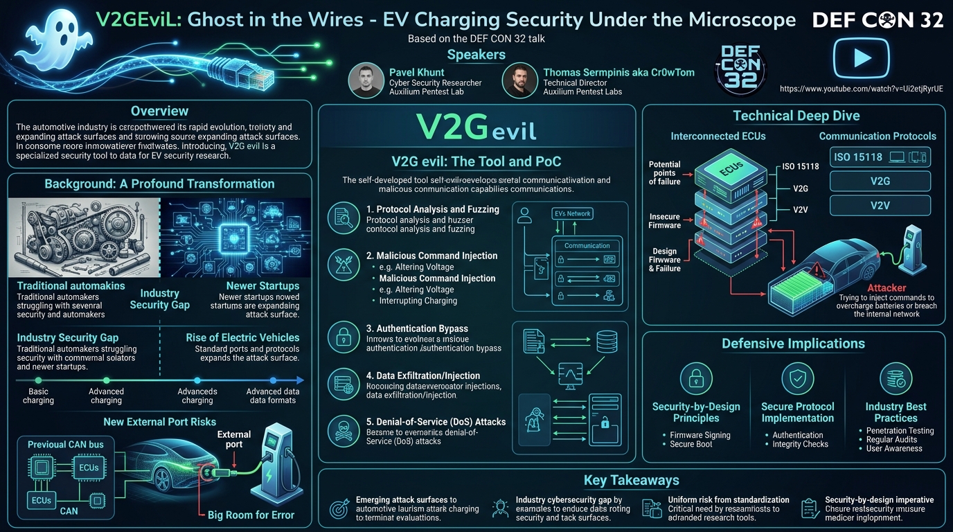 Visual summary for V2GEvil: Ghost in the Wires by Pavel Khunt, Thomas Sermpinis aka Cr0wTom