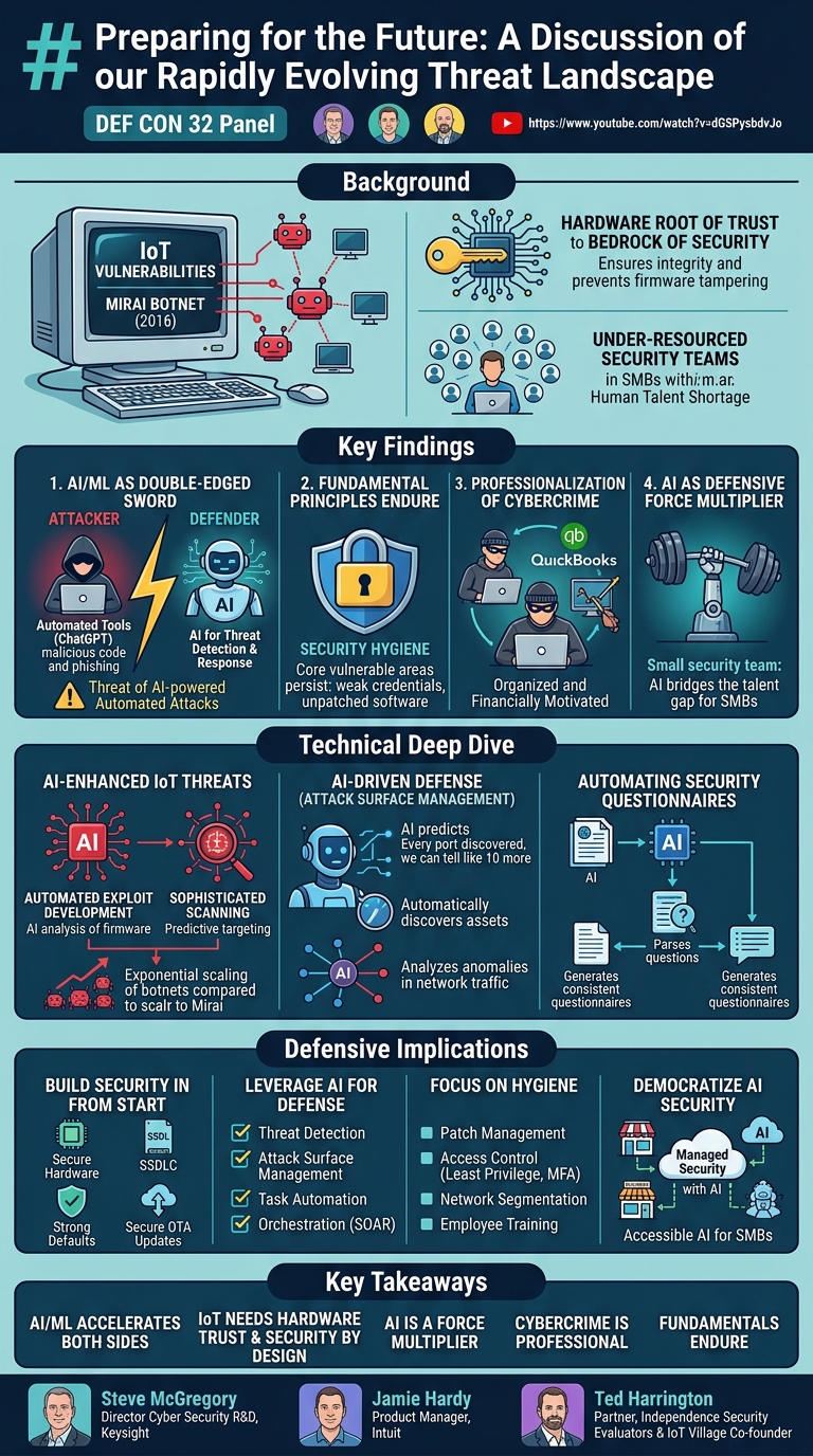 Visual summary for Preparing for the Future: A Discussion of our Rapidly Evolving Threat Landscape by Panel