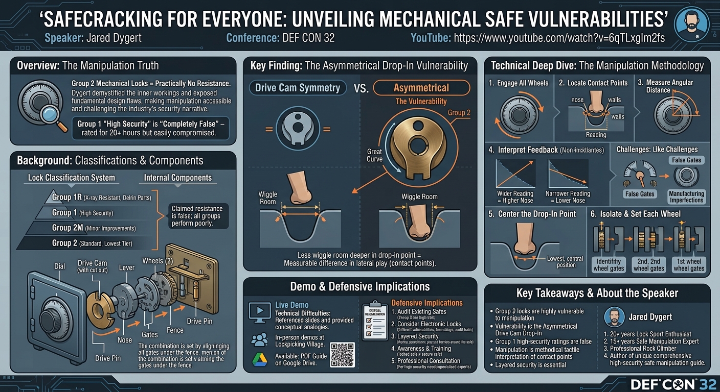 Visual summary for Safecracking for Everyone by Jared Dygert