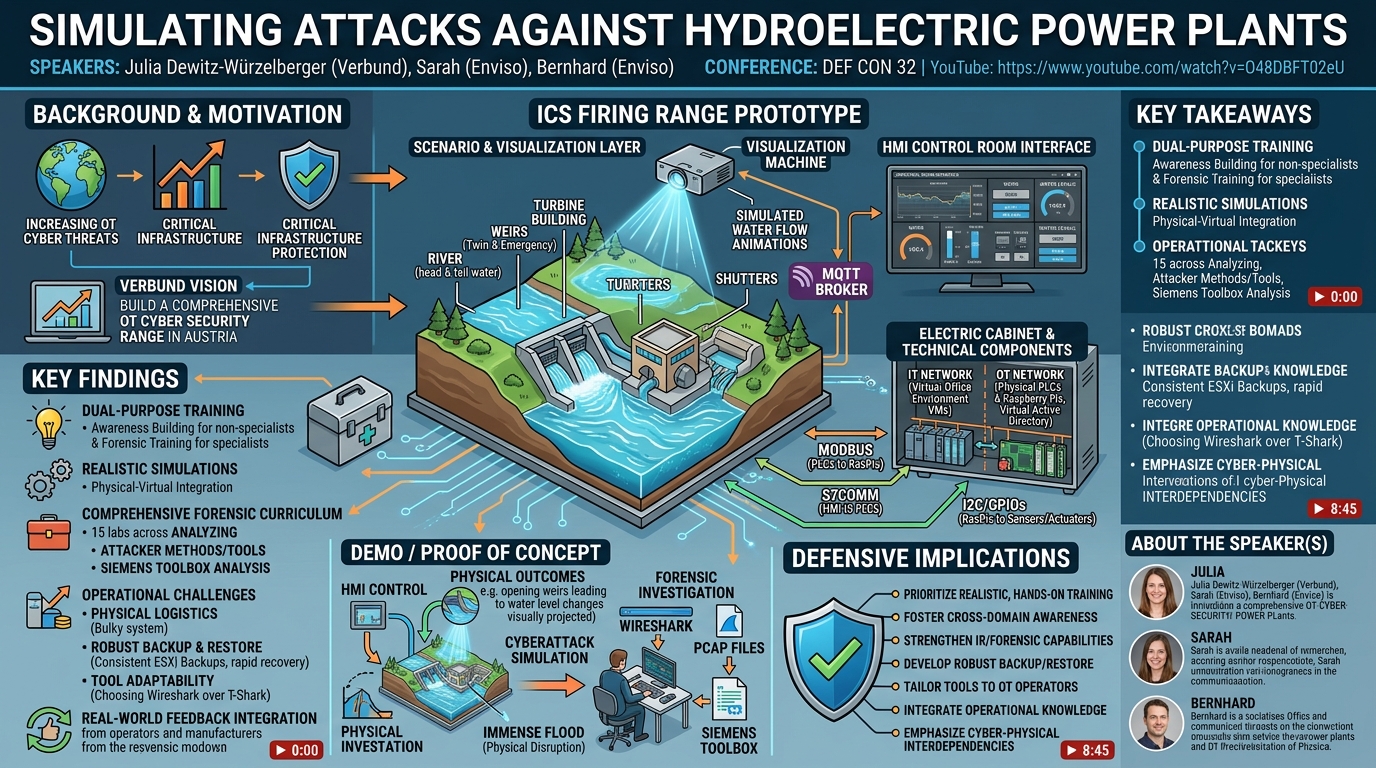 Visual summary for Simulating attacks against hydroelectric power plants by Julia Dewitz-Würzelberger