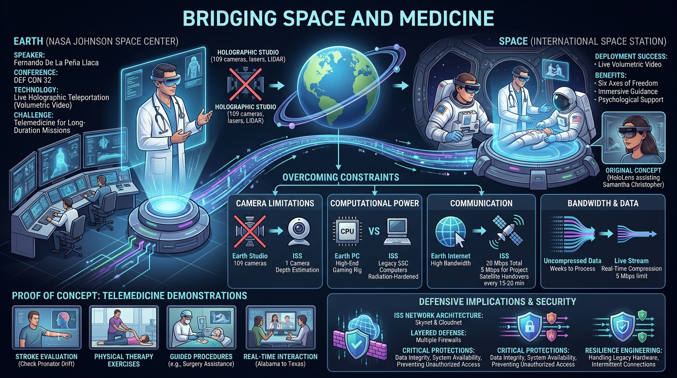Visual summary for Bridging Space and Medicine by Fernando De La Peña Llaca