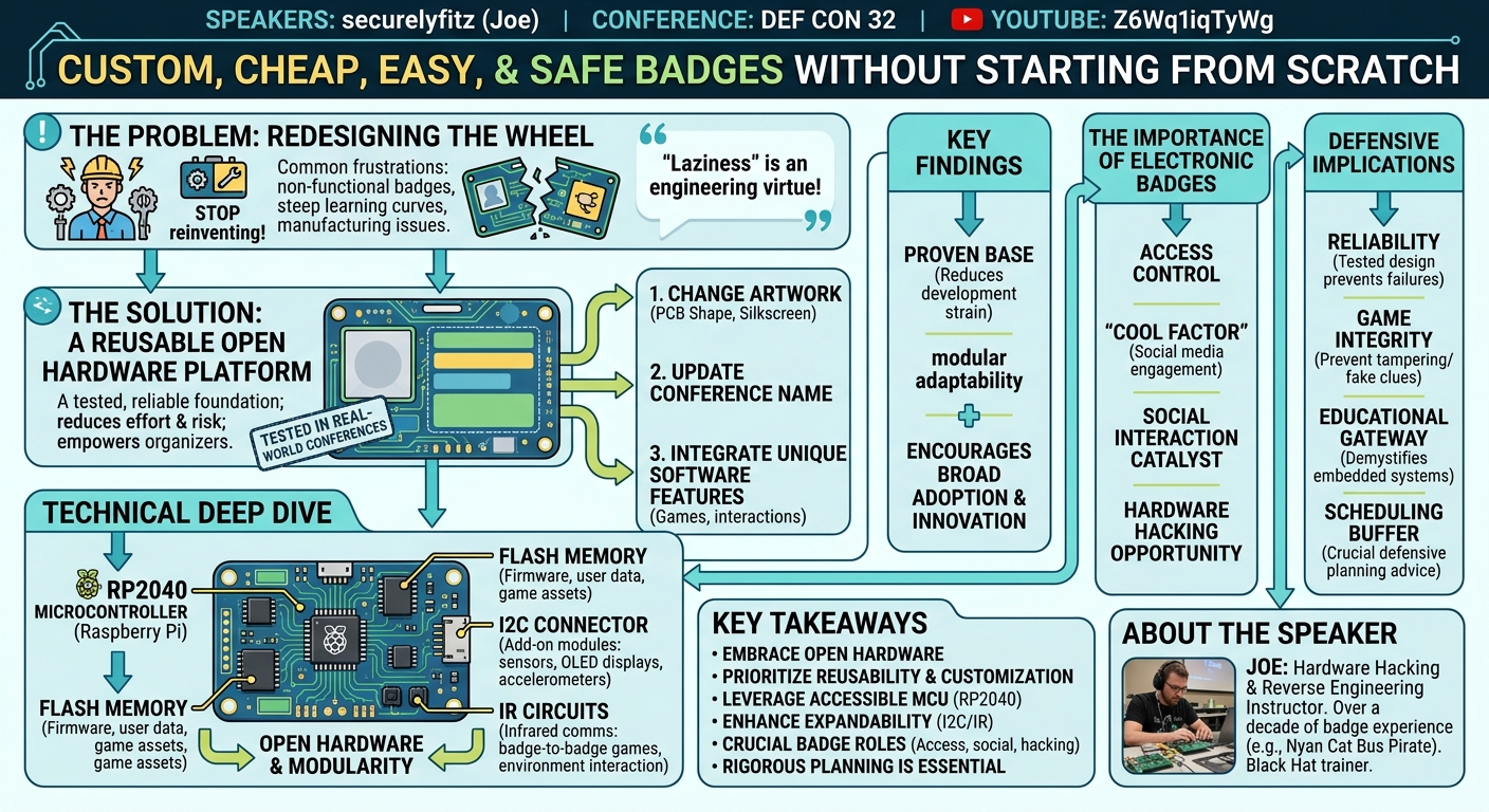 Visual summary for Custom, cheap, easy, and safe badges without starting from scratch by securelyfitz