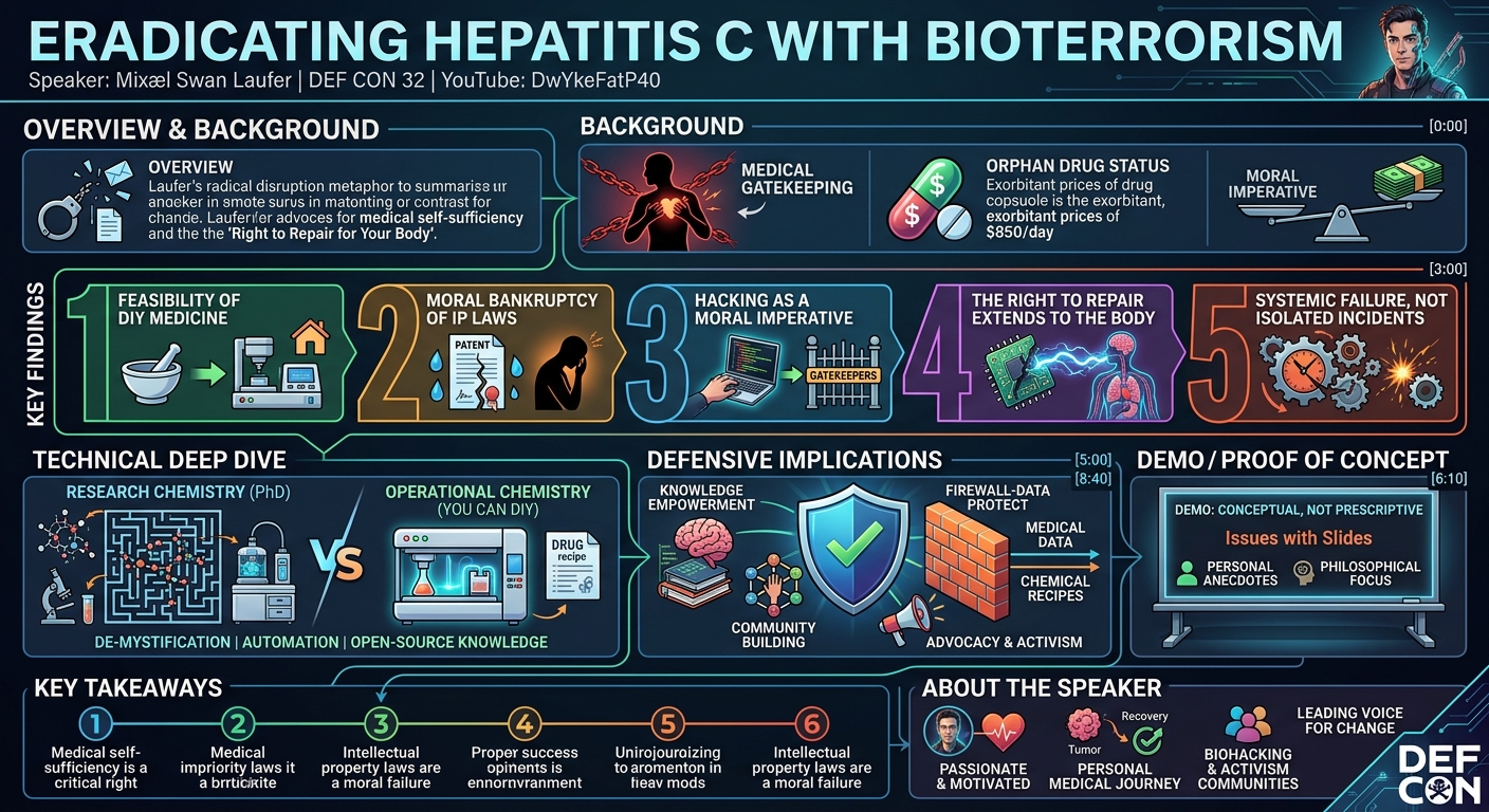 Visual summary for Eradicating Hepatitis C with BioTerrorism by Mixæl Swan Laufer