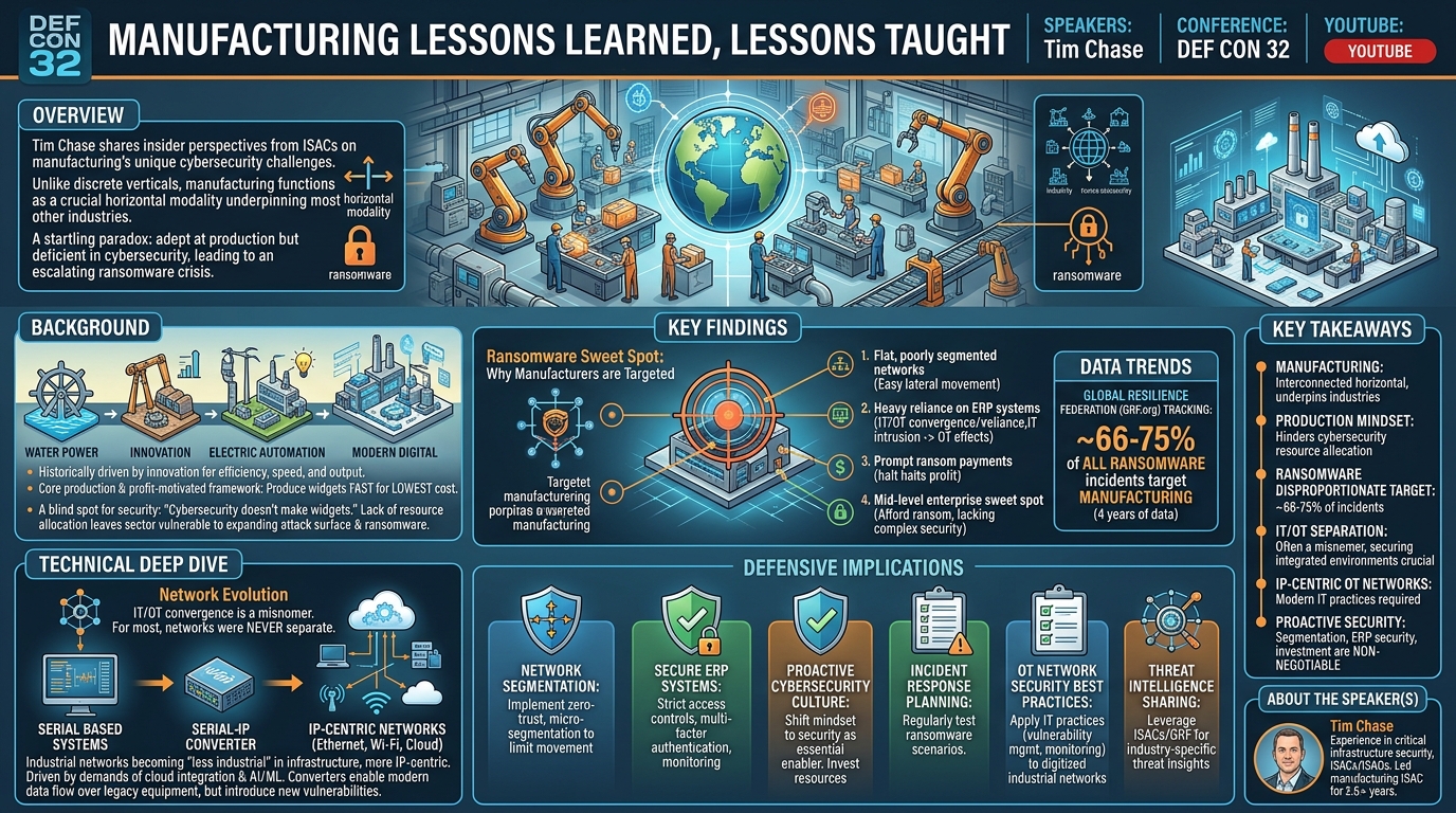 Visual summary for Manufacturing Lessons Learned, Lessons Taught by Tim Chase