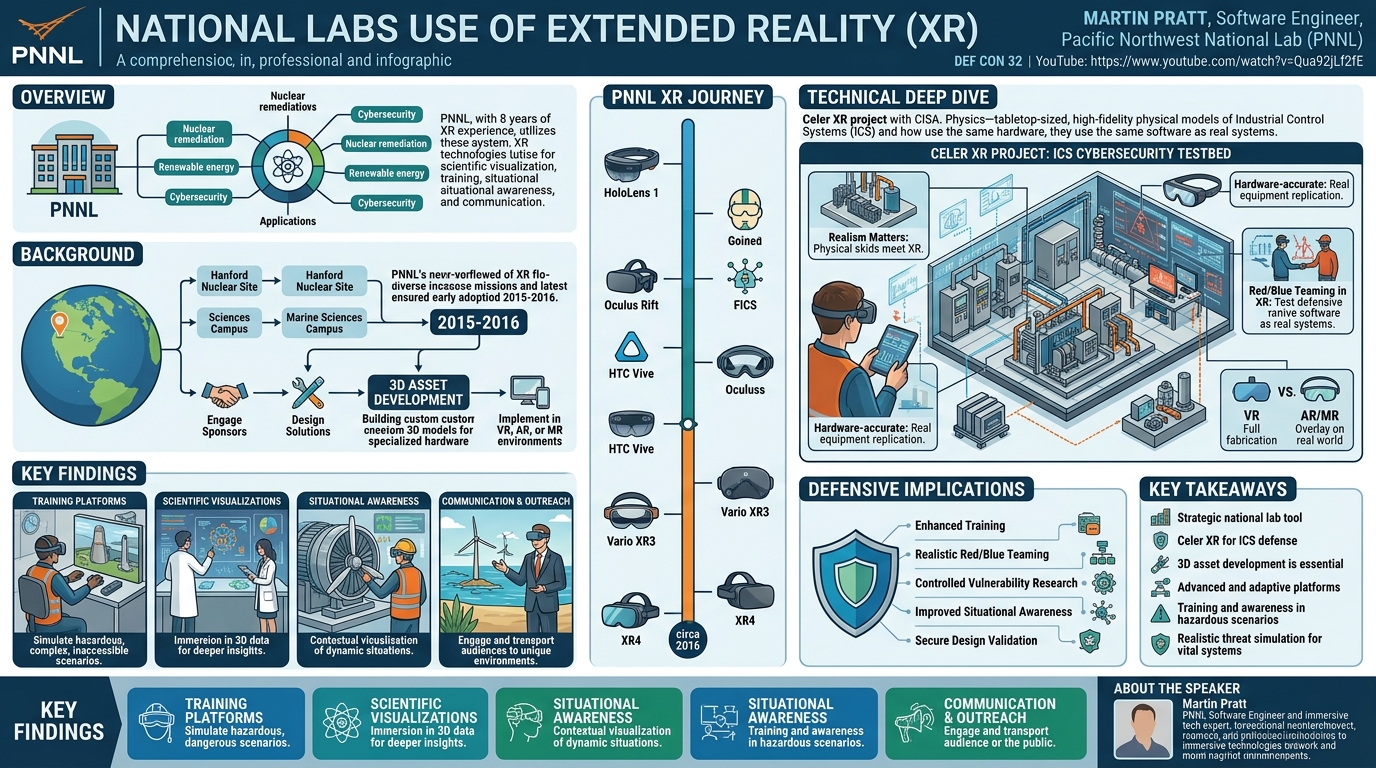 Visual summary for National Labs Use of XR by Martin Pratt