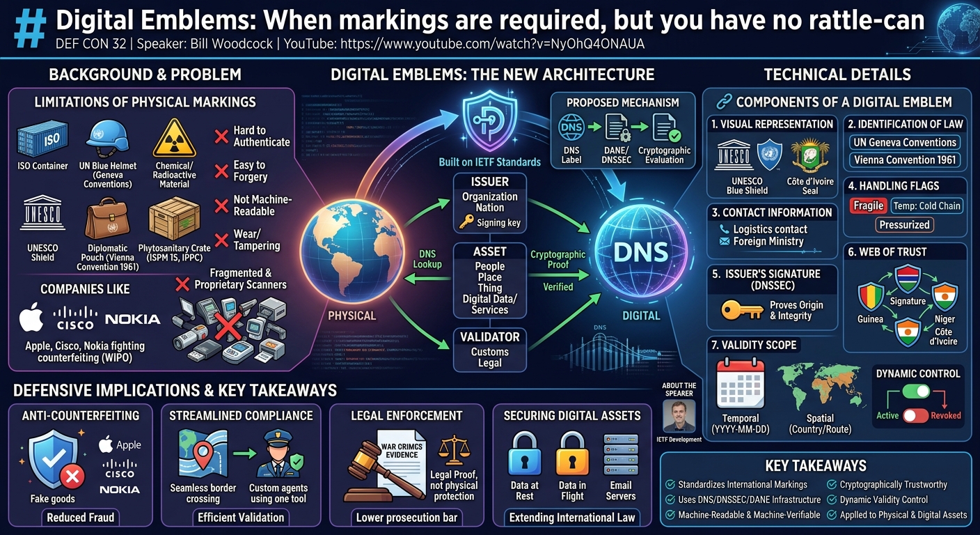 Visual summary for Digital Emblems-When markings are required, but you have no rattle-can by Bill Woodcock