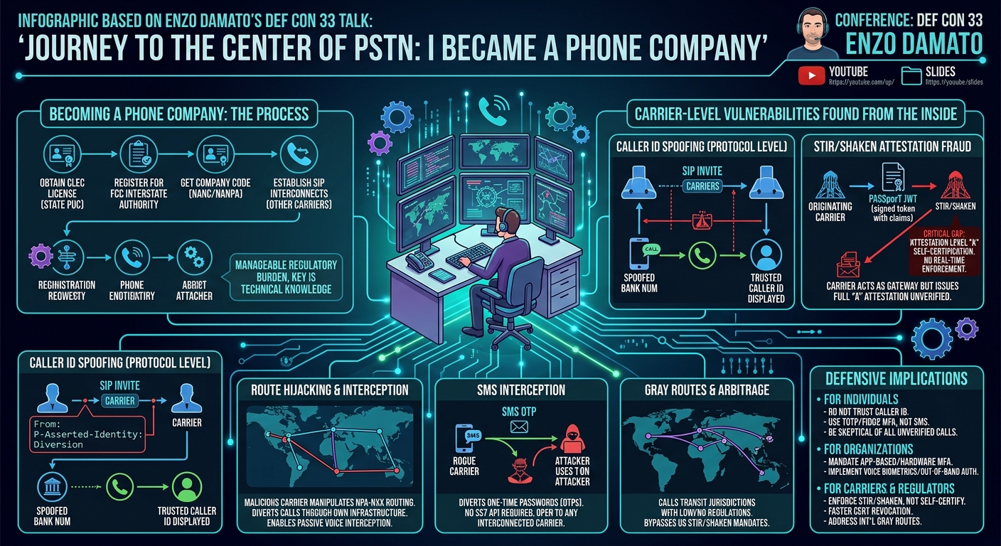 Visual summary for Journey to the center of PSTN - I became a phone company by Enzo Damato