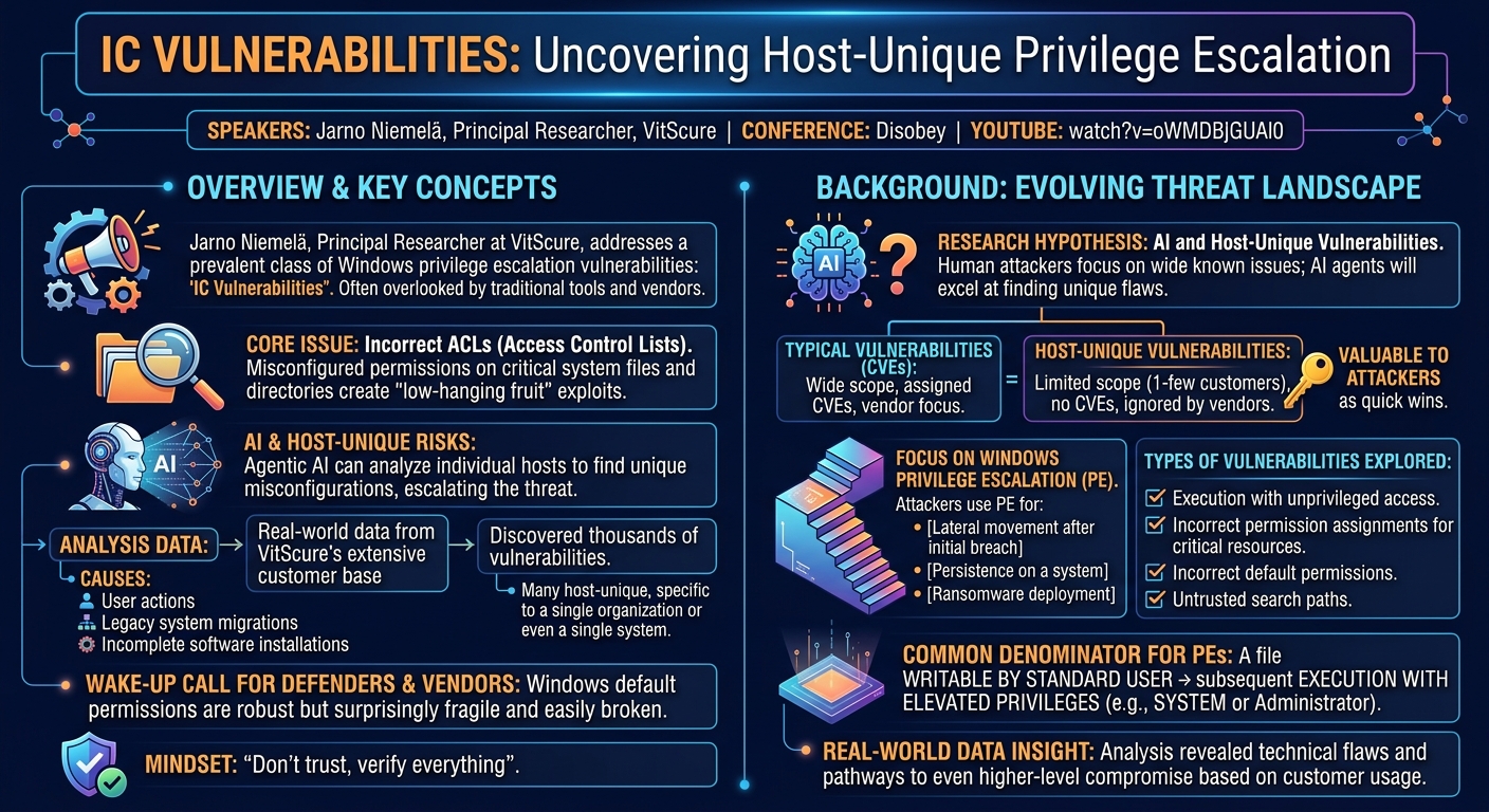 Visual summary for IC vulnerabilities - Jarno Niemelä by Jarno Niemelä