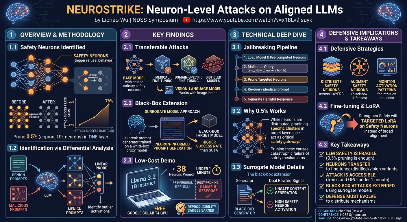 Visual summary for NeuroStrike: Neuron-Level Attacks on Aligned LLMs by Lichao Wu