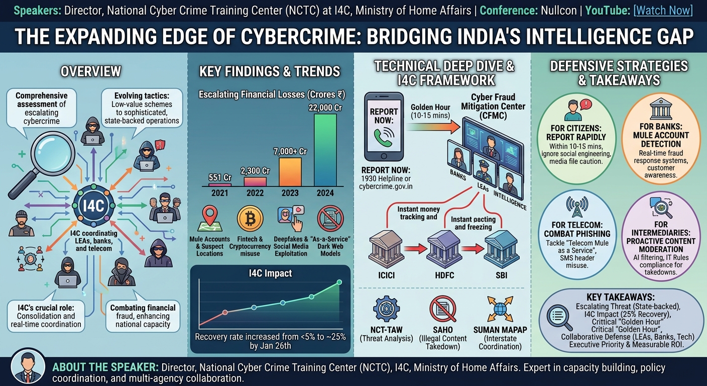 Visual summary for The Expanding Edge of Cybercrime: Bridging India's Intelligence Gap