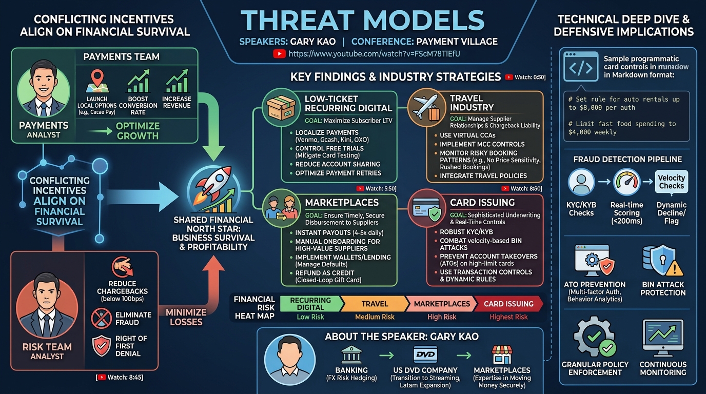 Visual summary for Threat models by Gary Kao
