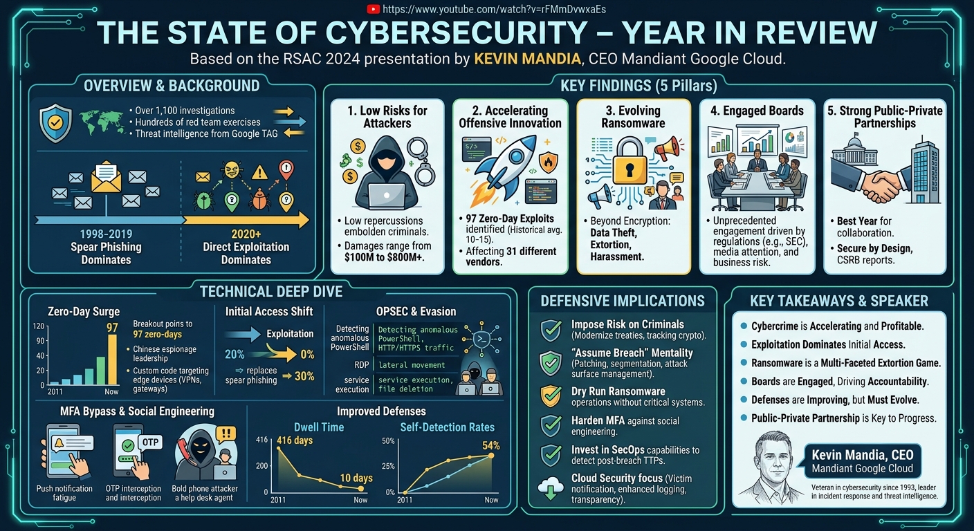 Visual summary for The State of Cybersecurity – Year in Review