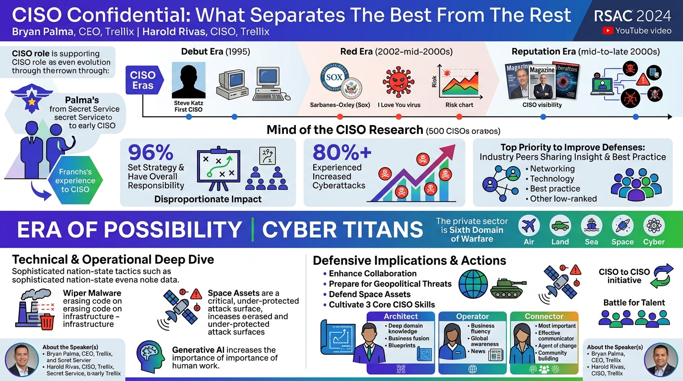 Visual summary for CISO Confidential: What Separates The Best From The Rest