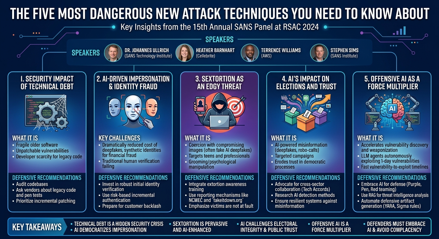Visual summary for The Five Most Dangerous New Attack Techniques You Need to Know About