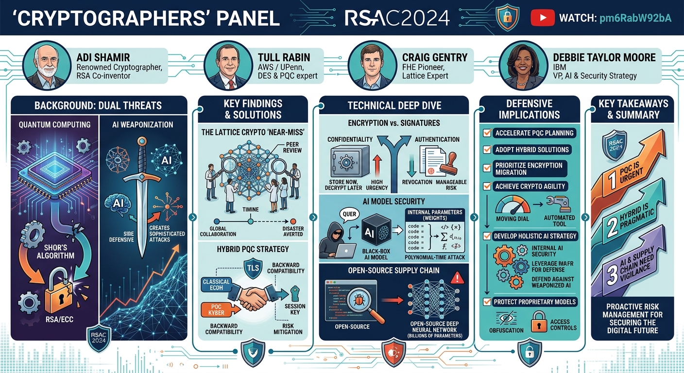 Visual summary for Cryptographers' Panel