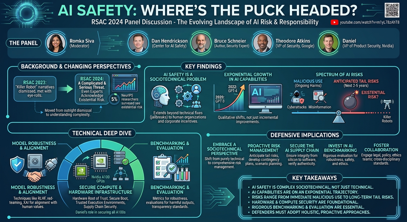 Visual summary for AI Safety: Where’s the Puck Headed?
