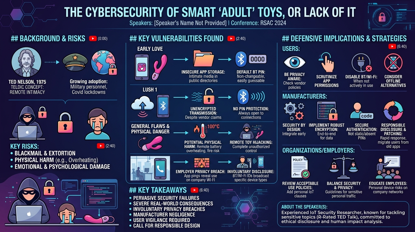 Visual summary for The Cybersecurity of Smart ‘Adult’ Toys, or Lack of It