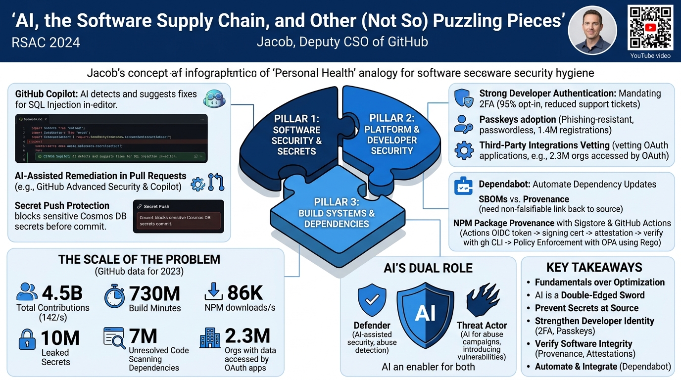 Visual summary for AI, the Software Supply Chain, and Other (Not So) Puzzling Pieces