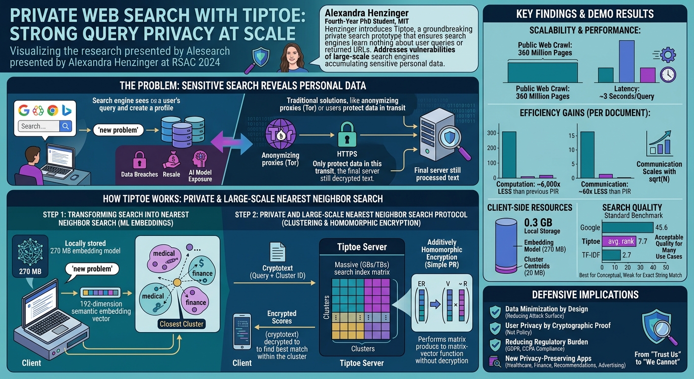 Visual summary for Private Web Search with Tiptoe