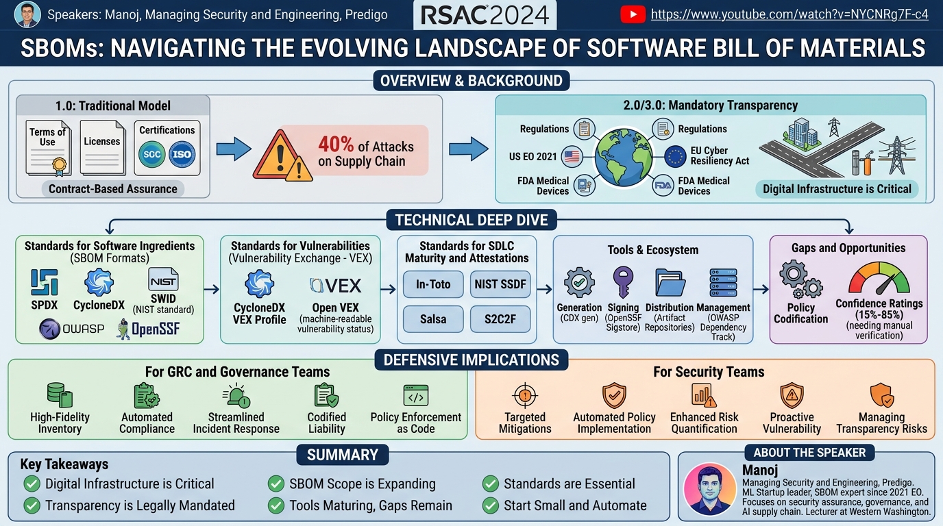 Visual summary for SBOMs: Navigating the Evolving Landscape of Software Bill of Materials