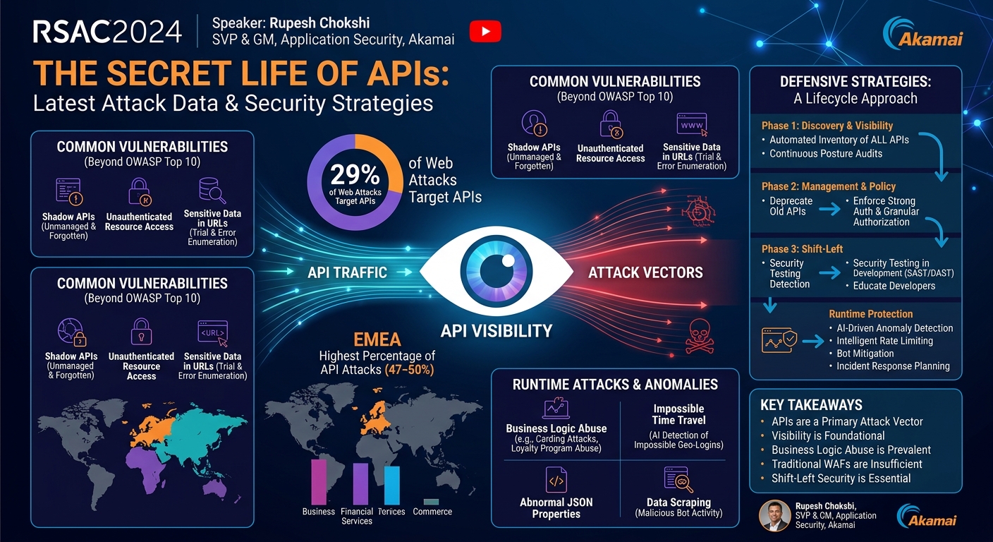 Visual summary for The Secret Life of APIs: Latest Attack Data Shows What Your APIs Are Doing