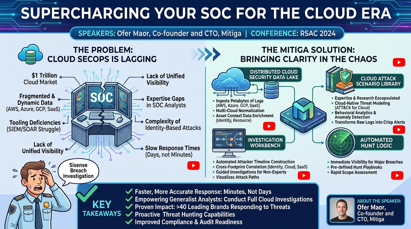 Visual summary for Mitiga — RSA Conference 2024 Innovation Sandbox