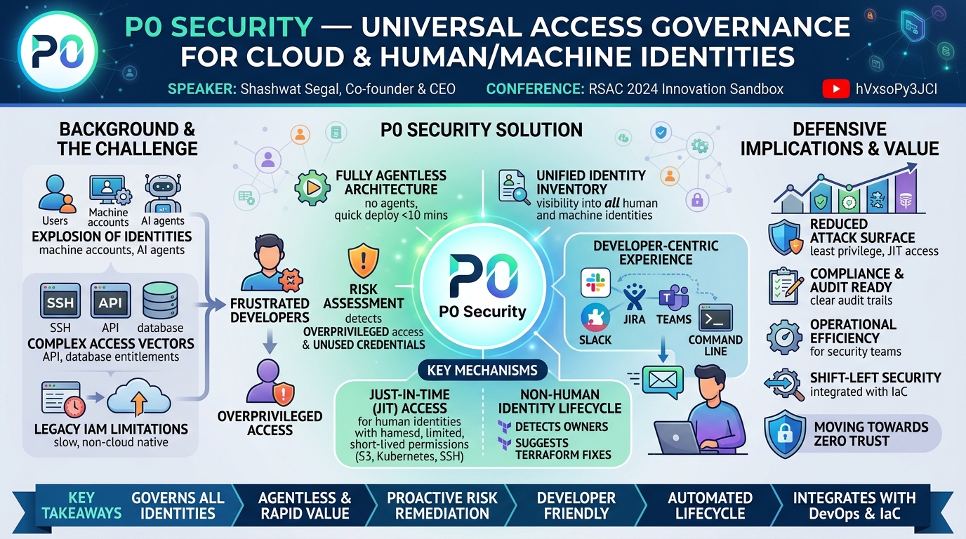 Visual summary for P0 Security — RSA Conference 2024 Innovation Sandbox
