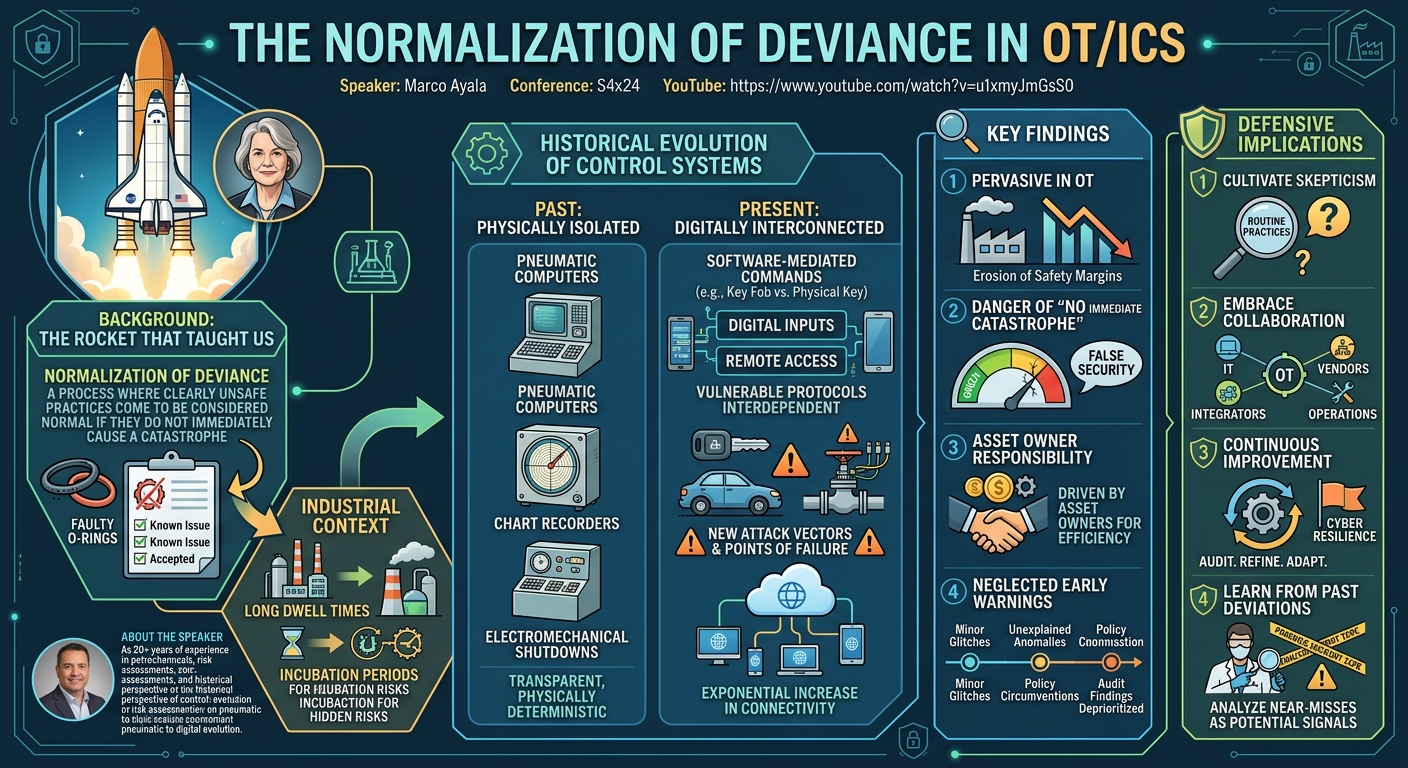 Visual summary for Normalization of Deviance by Marco Ayala