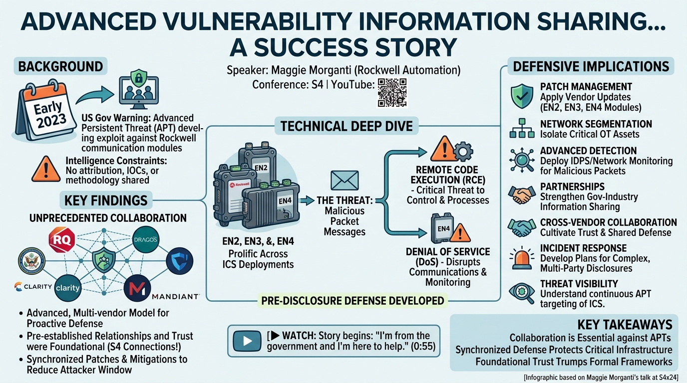 Visual summary for Advanced Vulnerability Information Sharing ... A Success Story by Maggie Morganti