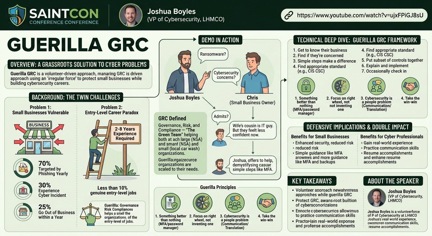 Visual summary for Guerilla GRC by Joshua Boyles