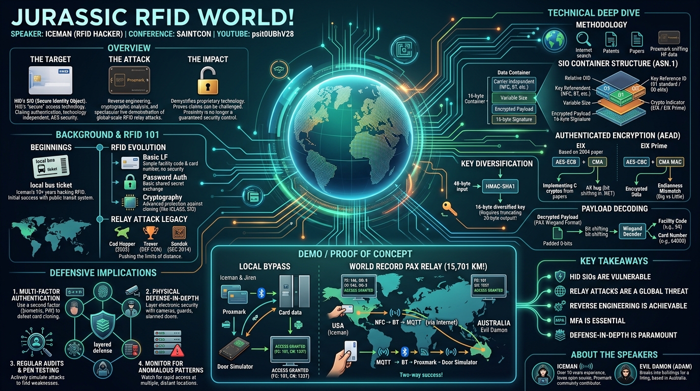 Visual summary for Jurrasic RFID World! by Iceman