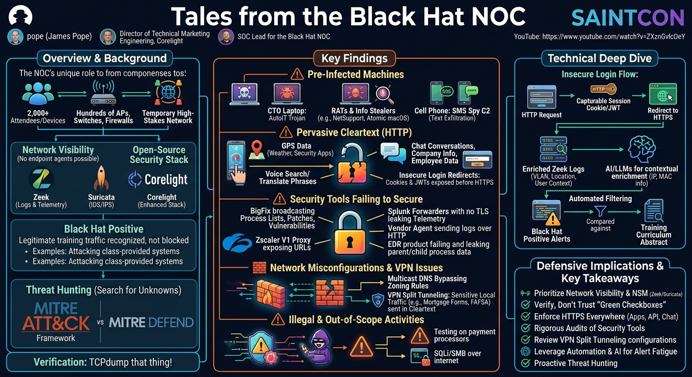 Visual summary for Tales from the Black Hat NOC by pope
