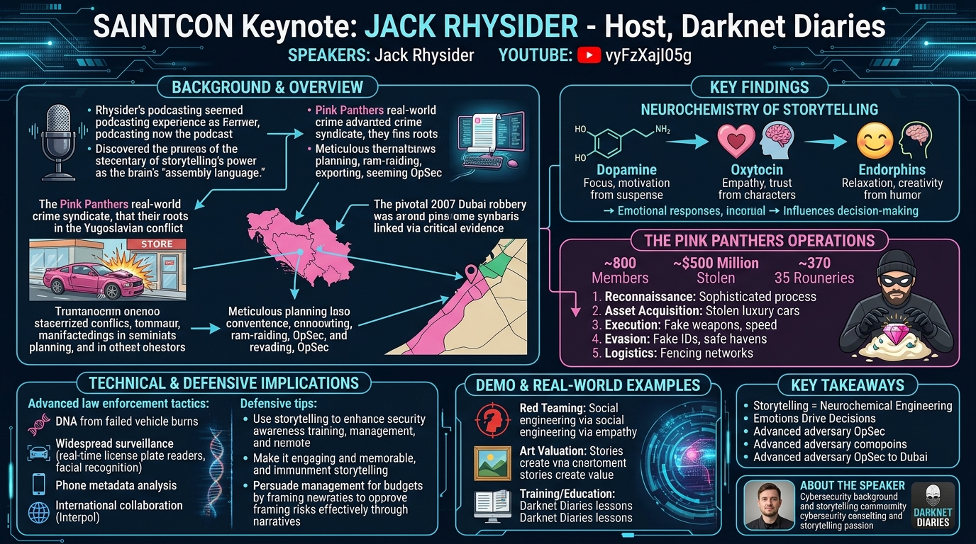 Visual summary for Keynote - Jack Rhysider by Jack Rhysider